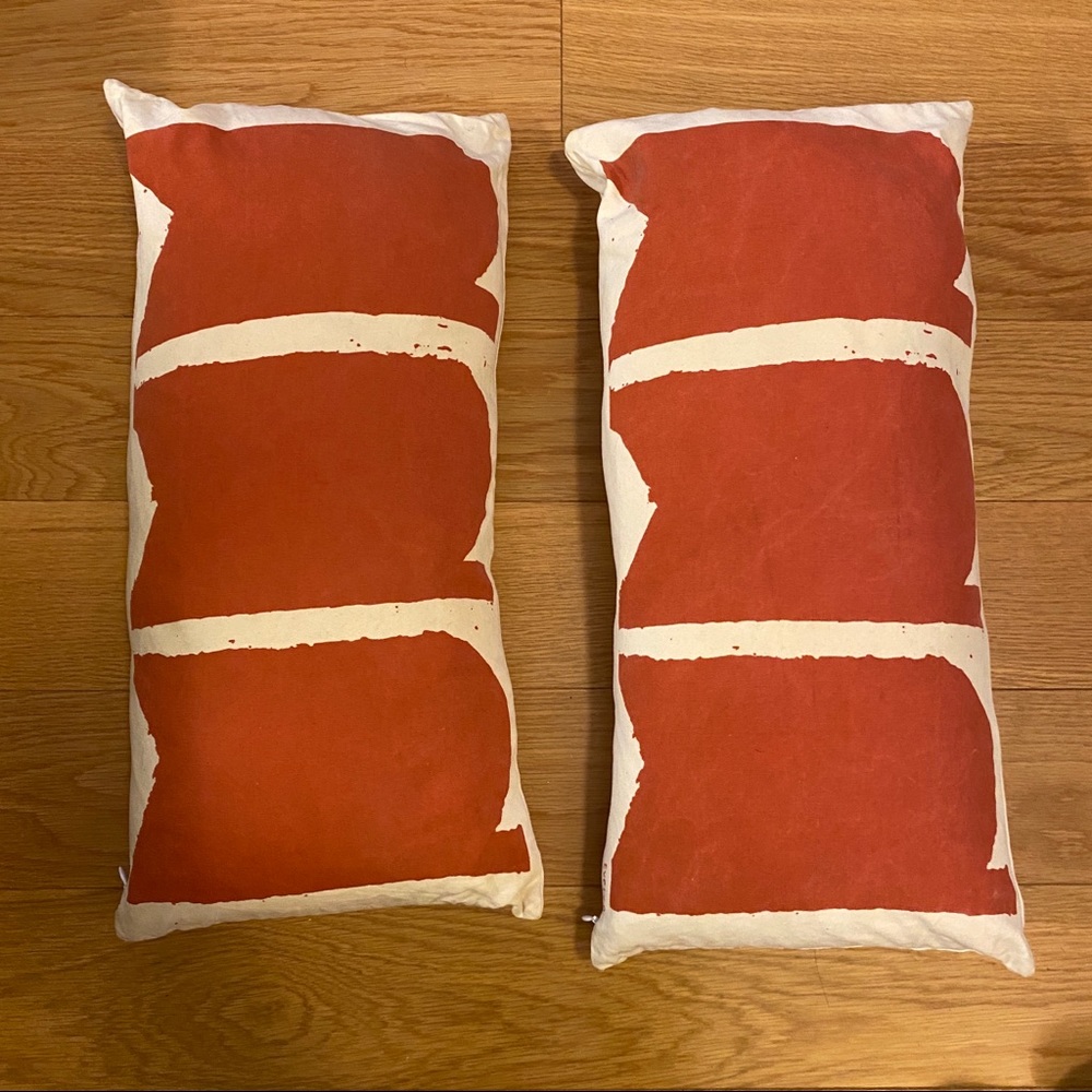 CB2 art edition accent pillows (set of 2)